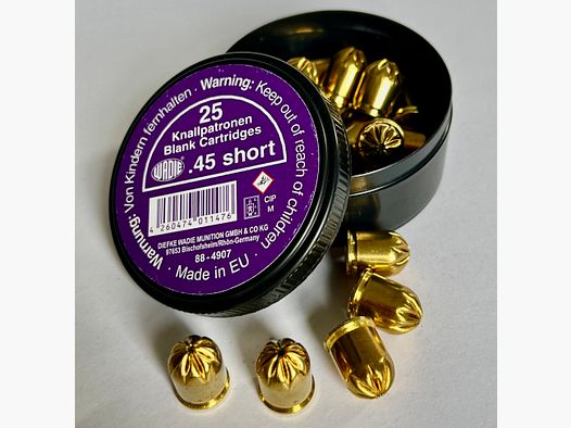 Wadie blank cartridges cal. .45 short 25 pcs.