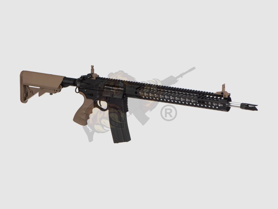 G&G Seekins Precision AR15 SBR8 Dual Tone Schwarz/Desert Airsoft S-AEG frei ab 18