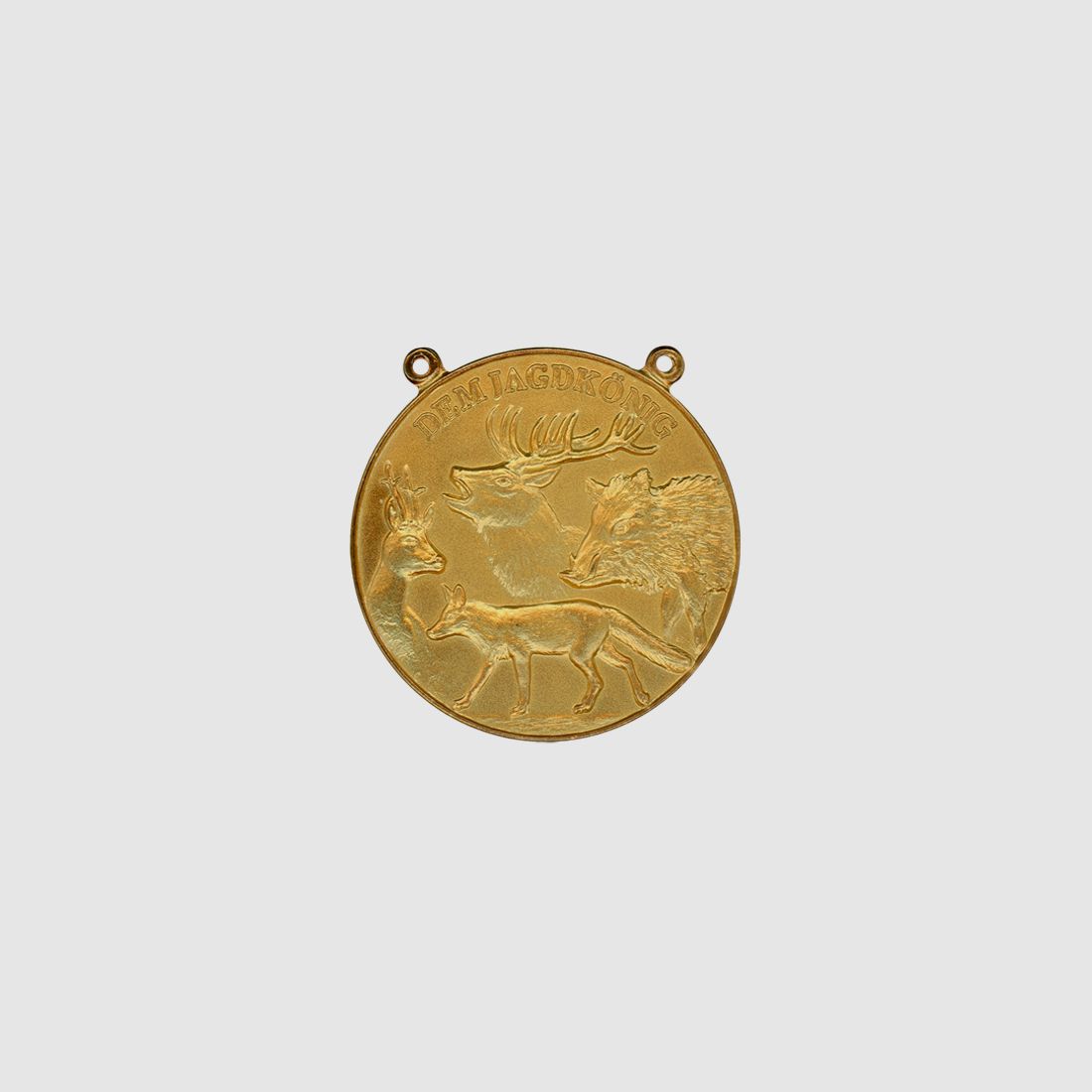 Jagdmed. Hochwild-gold - 60 mm, Ring und Öse