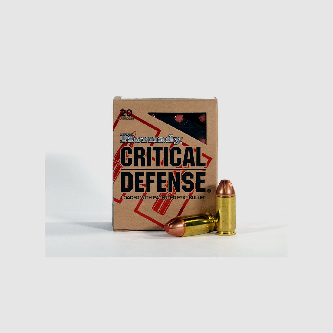 Hornady Critical DEFENSE FTX .45 ACP 185 grs 1 Paquete (20 disparos a 1,895 € *)