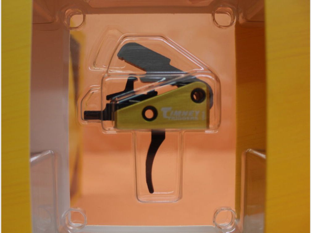 Timney AR-15 : Ensemble de détente à simple étape Timney 3lb solide petit axe .154" (667-S)/ env. 13,95N