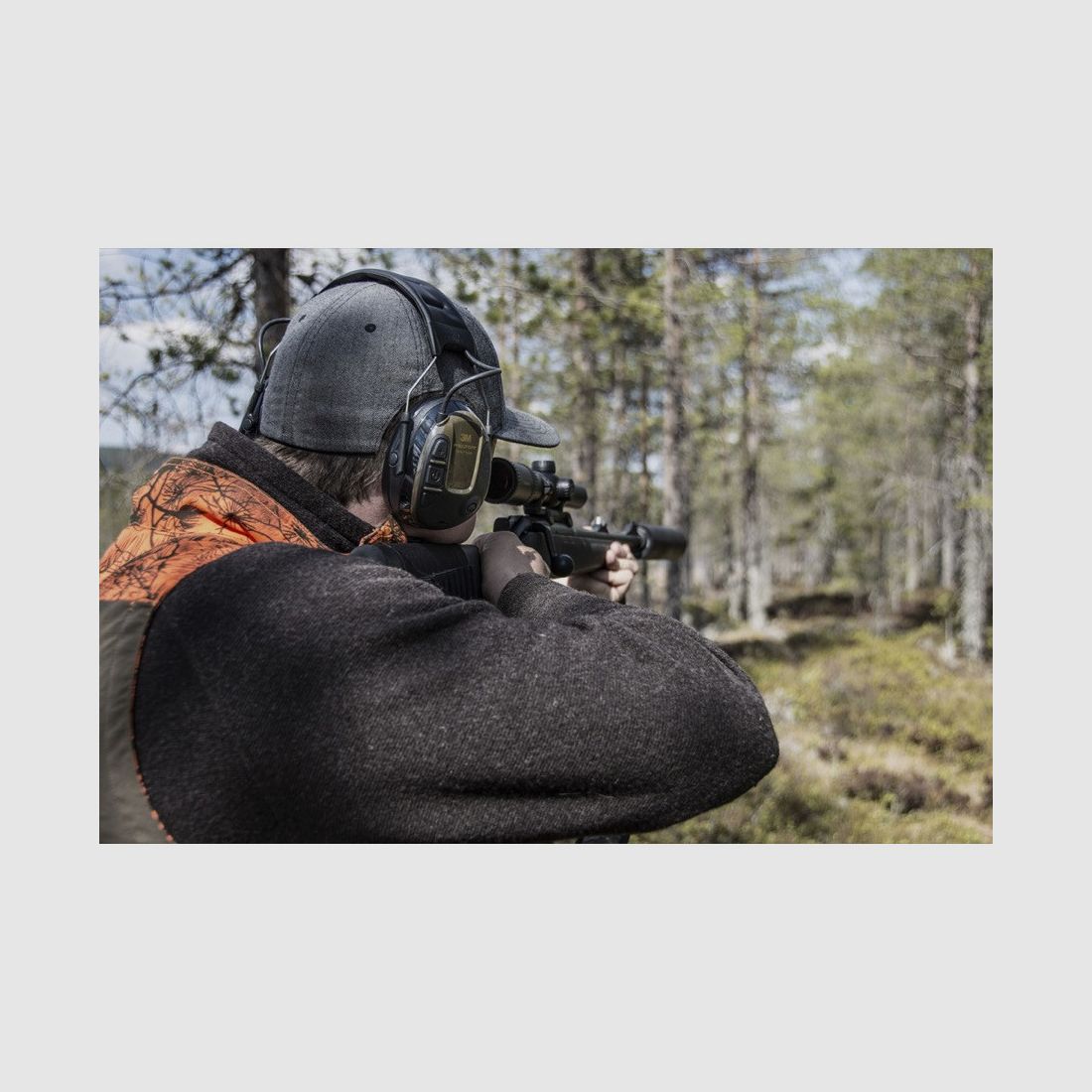Peltor Protac Hunter headset - hoofdband - groen, afbeelding 1 van 5