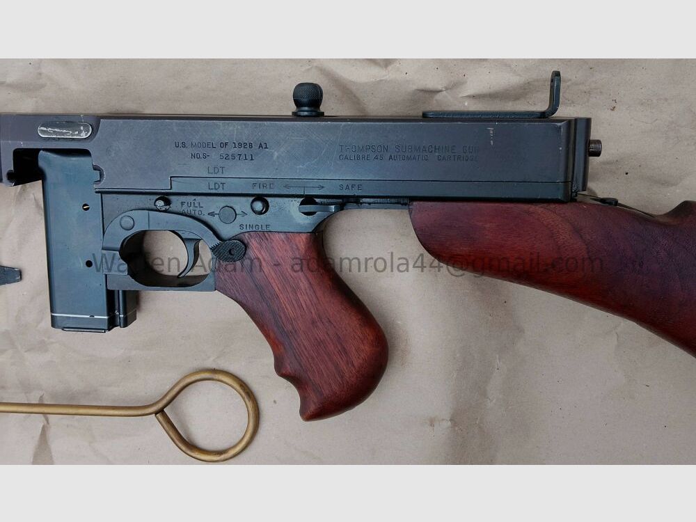 Auto -Ordnance Corp. Bridge Port, CT. USA Thompson 1928 A1