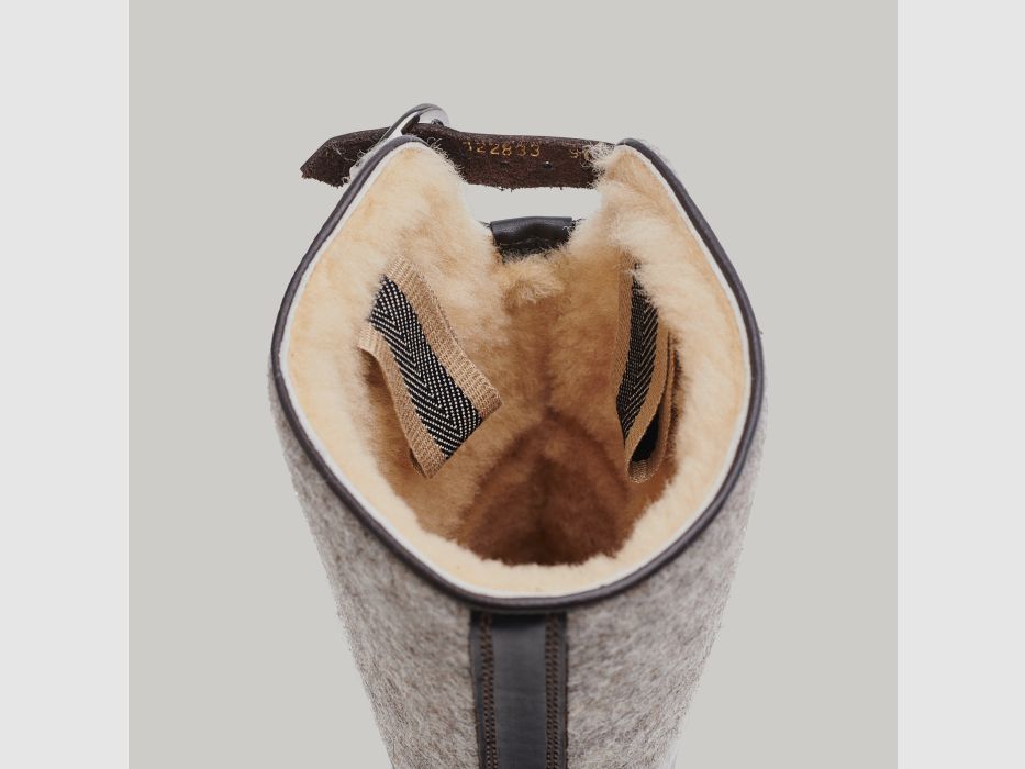 LUDWIG REITER Maronibrater® S.592-D-ZT Juchtenleder/Wool Felt Mocca/Grey, image 10 of 10
