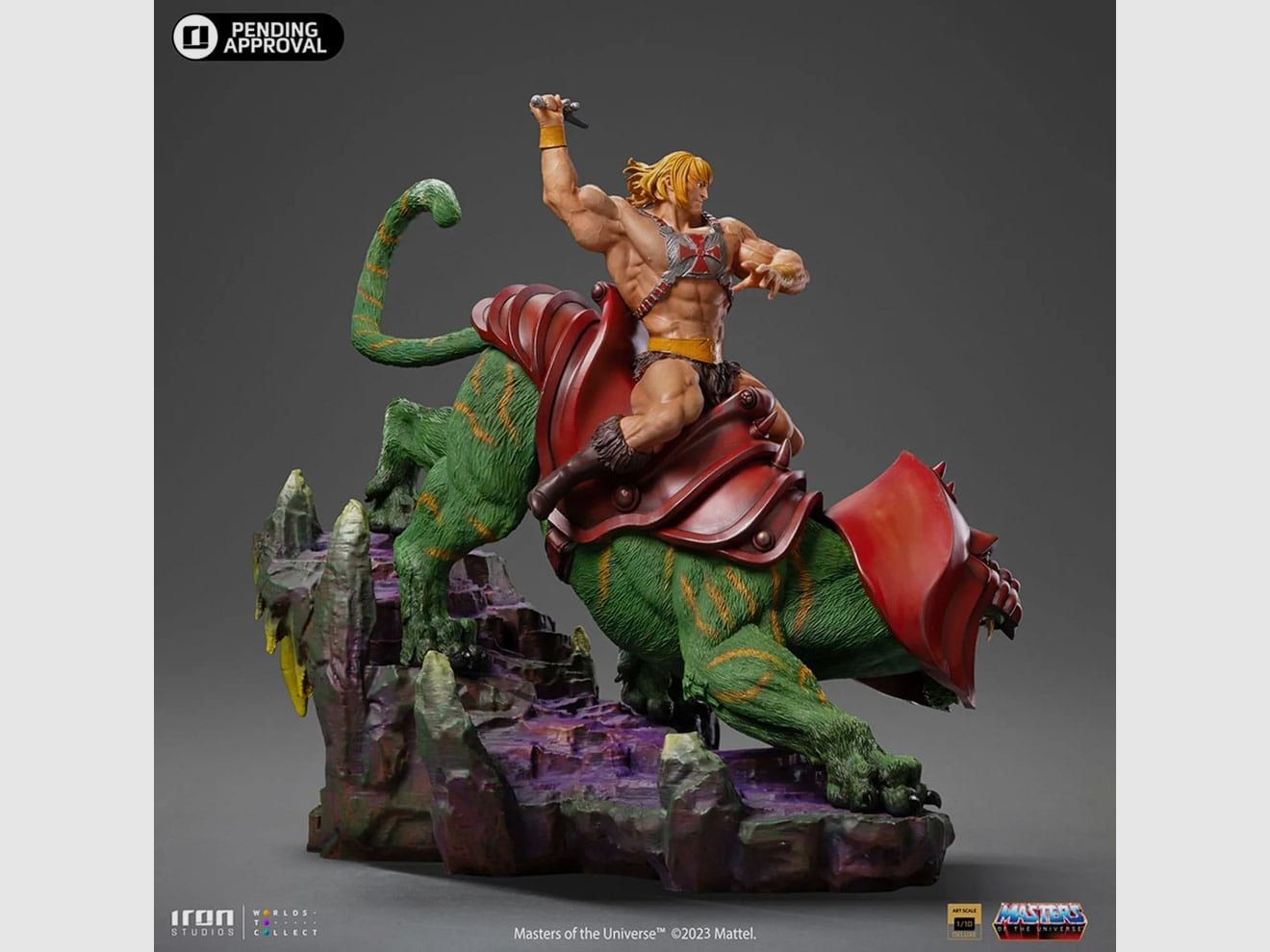 Masters of the Universe Deluxe Art Scale Statue 1/10 He-man and Battle Cat 31 cm | 43406