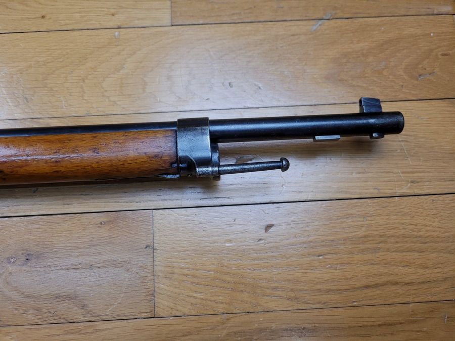Gutes Gewehr Berthier – Modell 07/15 nicht modifiziert 1916 – 3-Schuss-Waffe – Kaliber 8×51 Lebel – Sehr guter Lauf – Gewehrriemen – 2 Clips -TBE, Bild 9 von 22