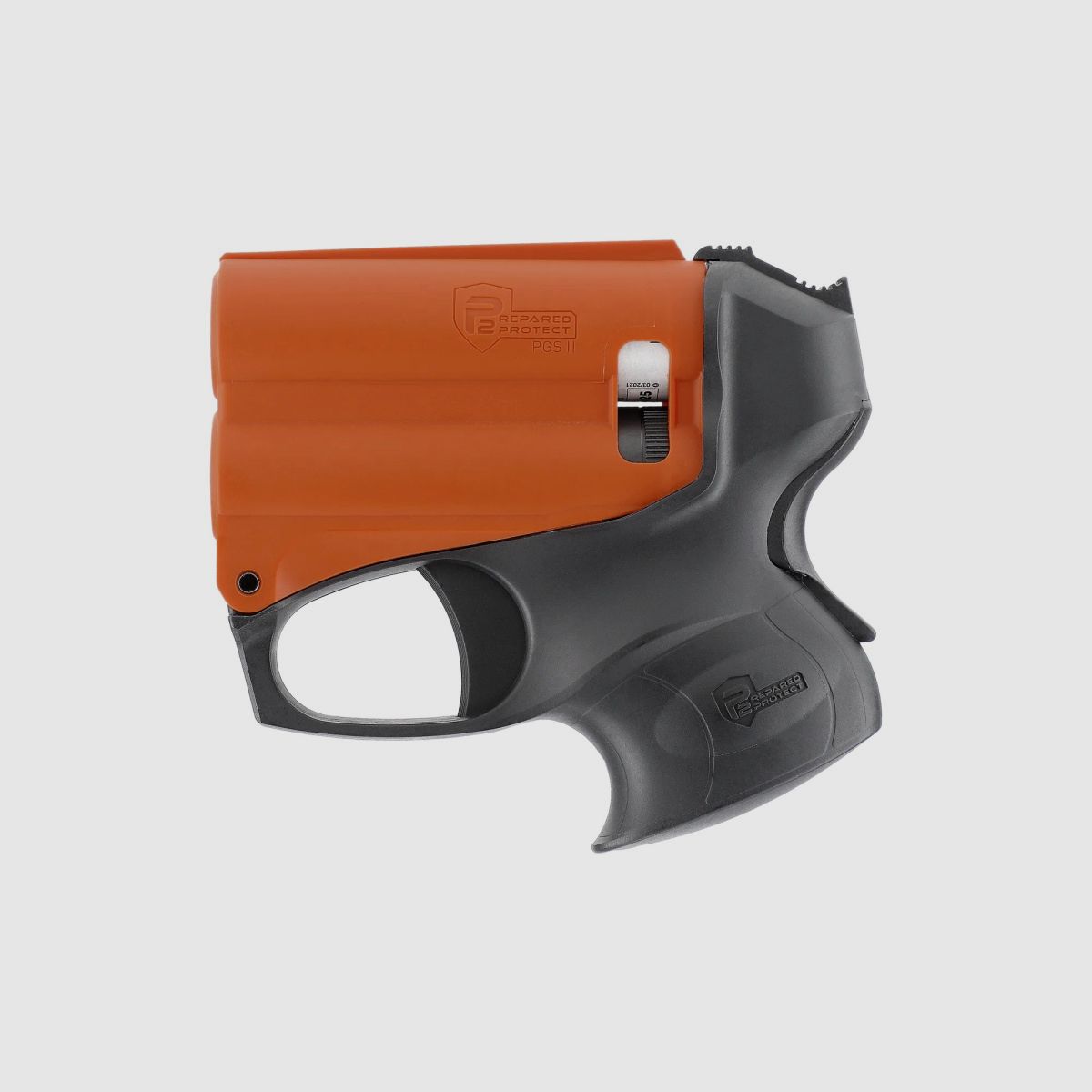 P2P Pfefferpistole PGS II Kit mit Taschenlampe schwarz/ orange inkl. 11 ml Pfefferkartusche