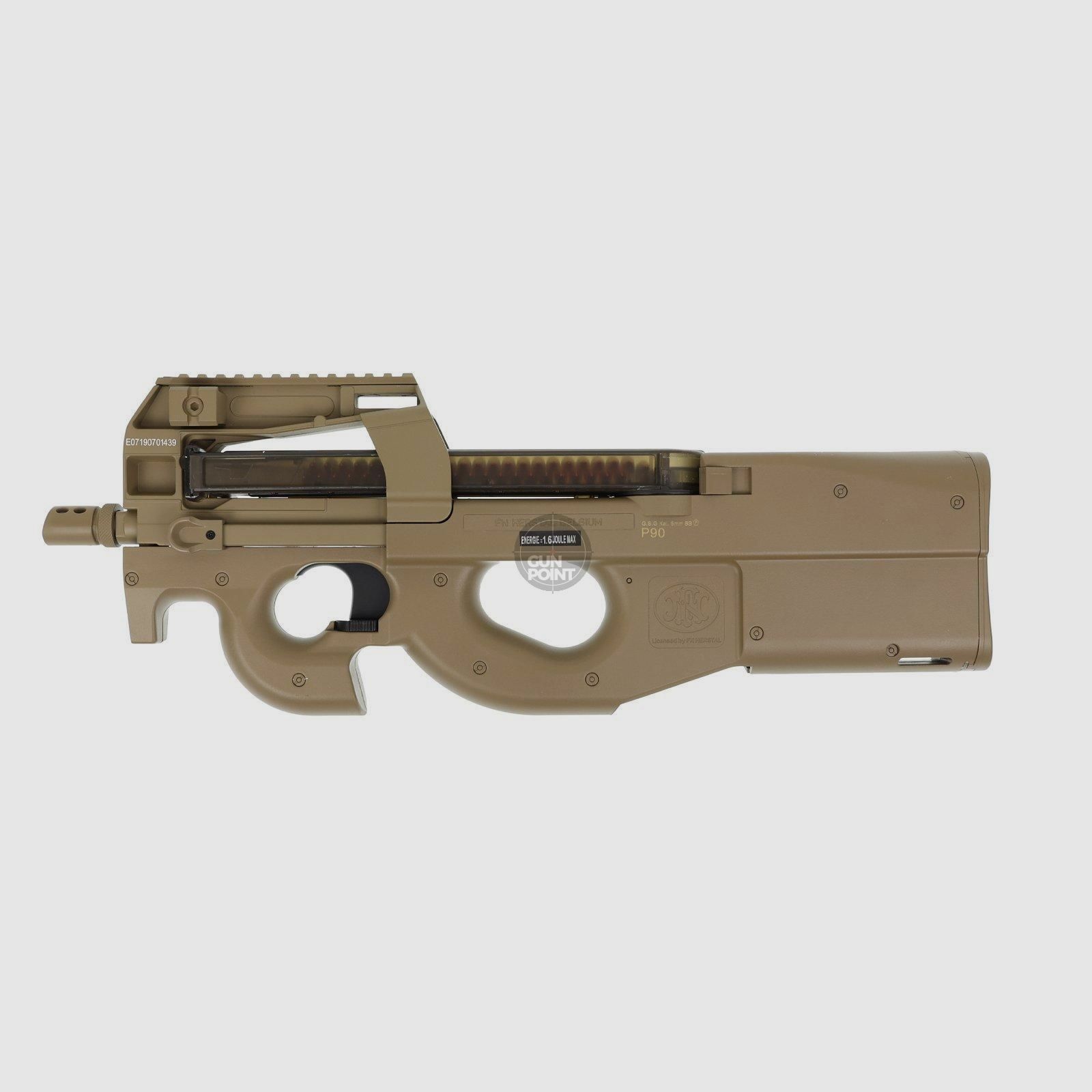 Softair - Maschinenpistole - Cybergun - FN P90 S-AEG dark earth - ab 18, ber 0,5 Joule