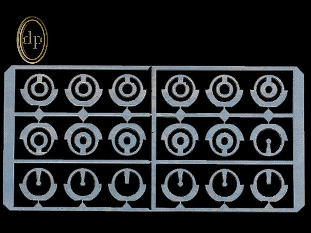 Tunnelkorn  Pedersoli mit 18 austauschbaren EinsĂ¤tzen Schwalbenschwanz HĂ¶he 11 mm