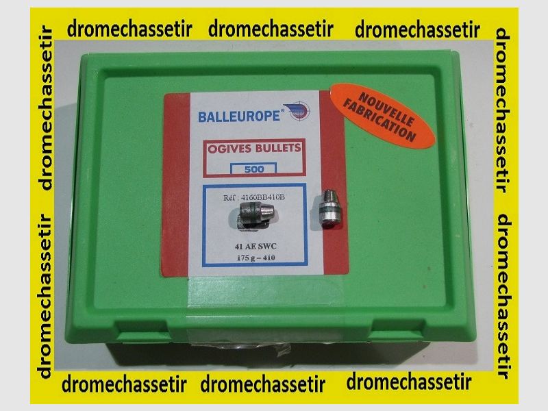 Los 500 Geschosse Balleurope, Kaliber 41 AE (0.410), Geschoss Diabolos 175 grains SWC
