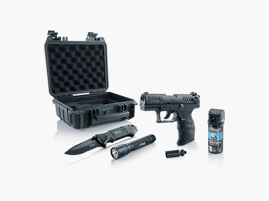 P22Q R2D Schreckschuss Pistole Selbstschutz KIT von Walther