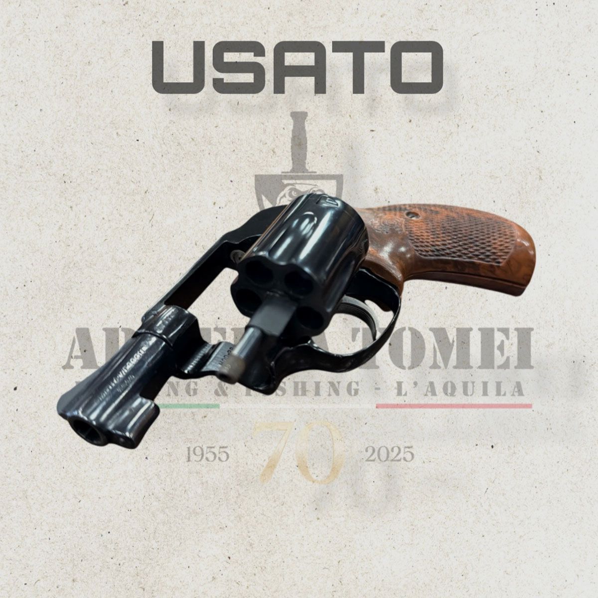 GEBRAUCHT – REVOLVER – SMITH & WESSON MOD. 38 AIRWRIGHT 2″ Kal. 38 SPECIAL, Bild 3 von 3