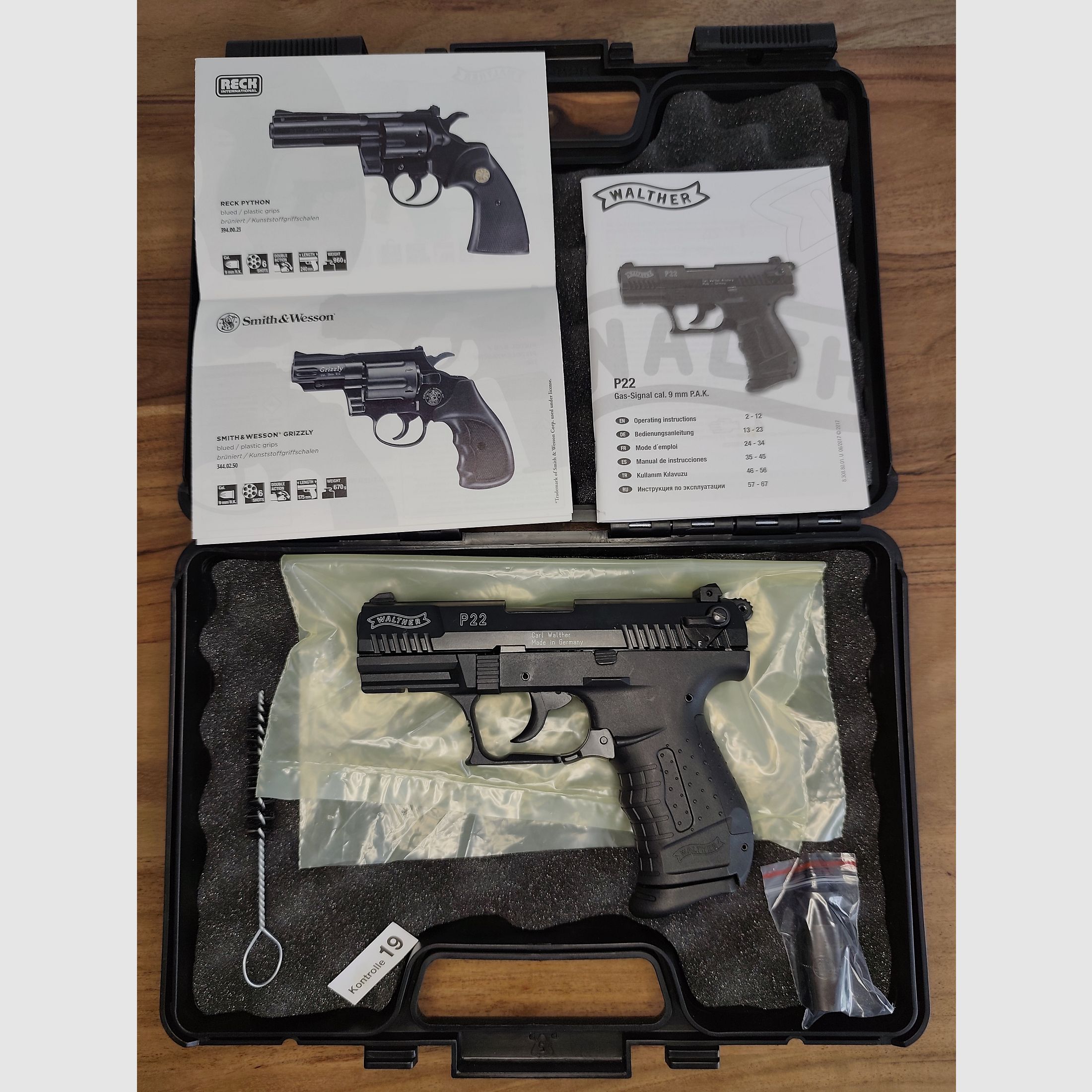 UMAREX Walther P22 9mm P.A.K, black Neu!