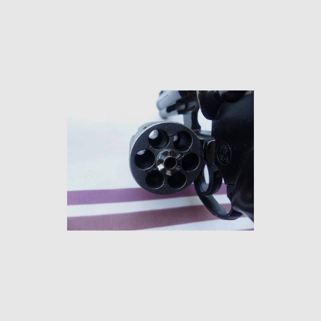 Schwerer Revolver Python Cal. .380k (9mm R) brüniert 6-Schuss Trommel