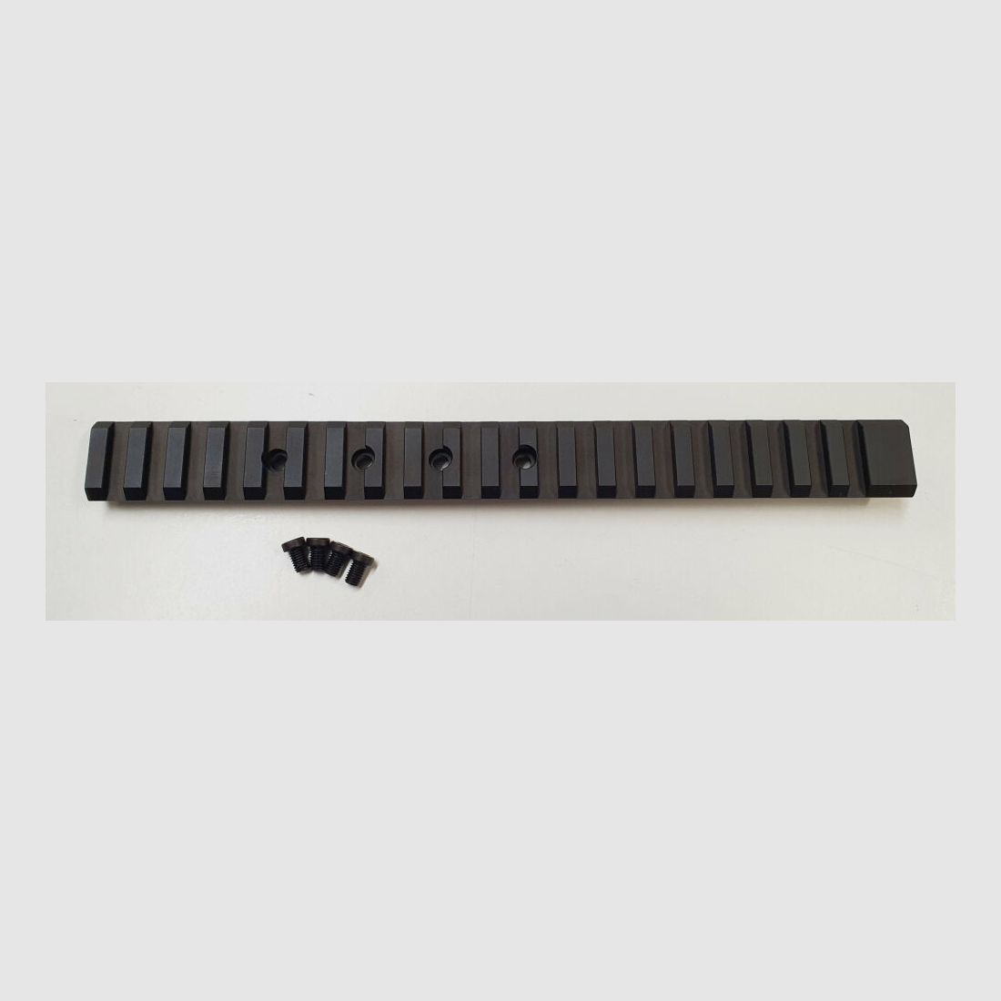 MHS Picatinny rail for BERGARA BA 13, steel, matte black blued, 210mm long, made in Germany
