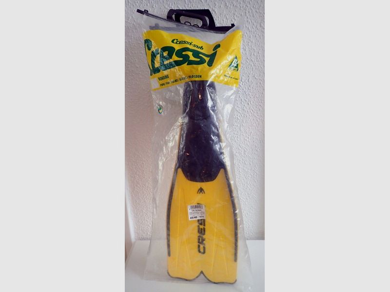 Cressi Pinne Rondinella, Gr. 45/46, gelb, neuwertig!