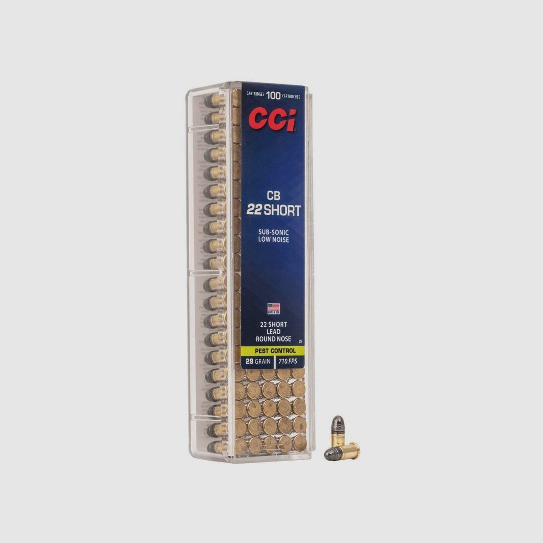 Patronen CCI Kaliber 22LR Short CB 22 29 Grain, Bild 2 von 2