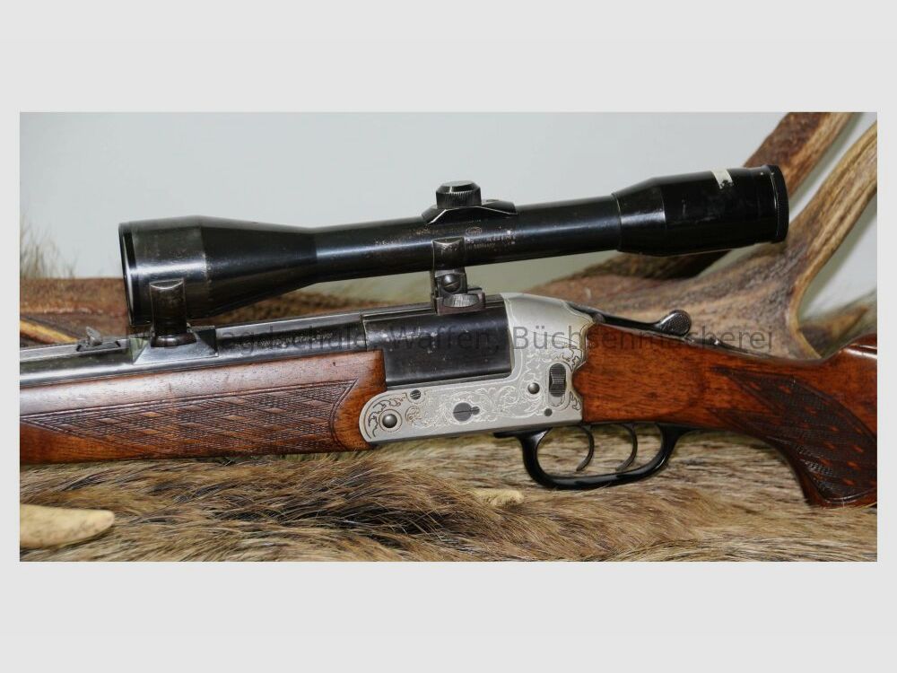 Heym double rifle model 22F 5.6x50R Mag; 16/70