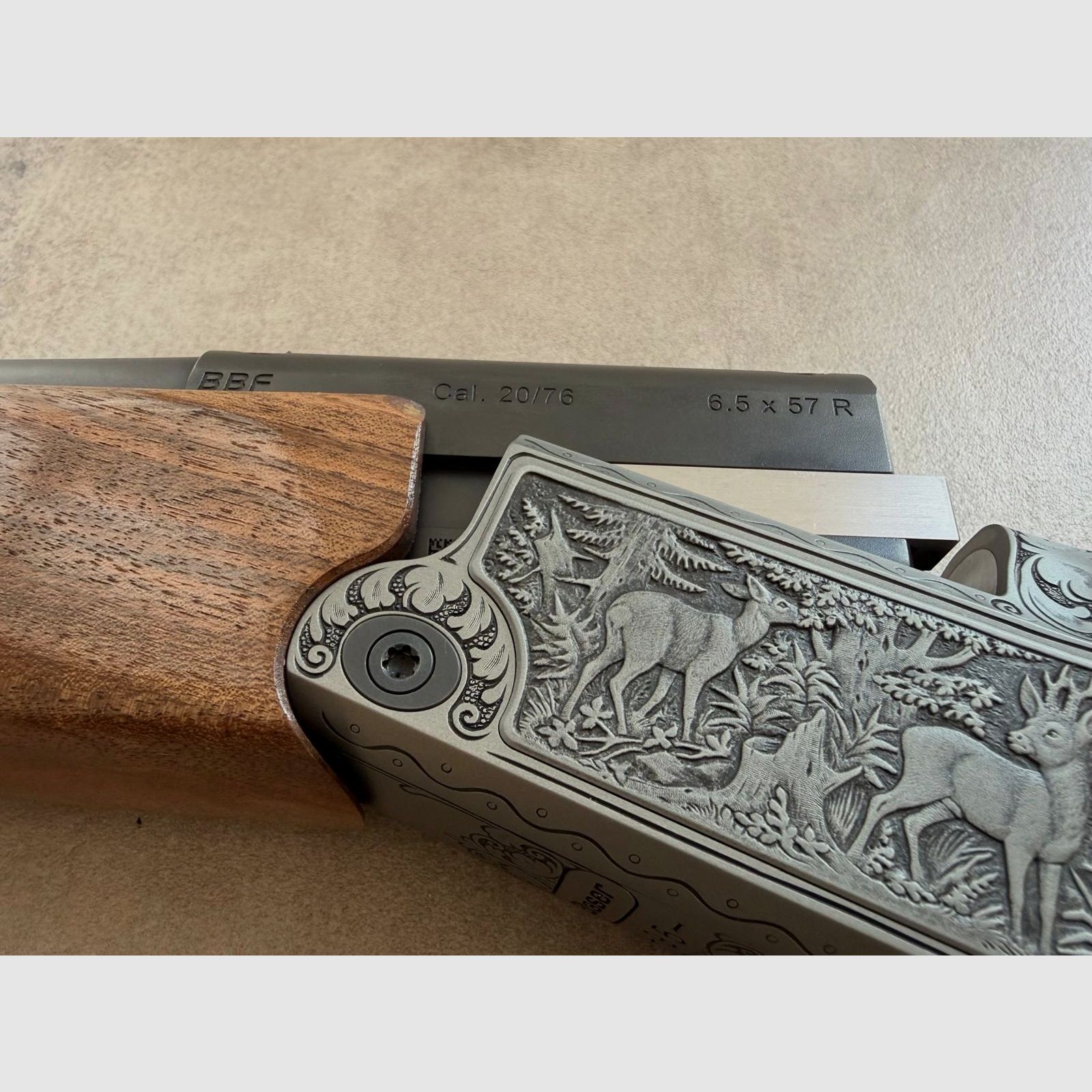 Blaser Bockbüchsflinte BBF 95 Luxus Gravur Rehwild 6,5x57R 20/76