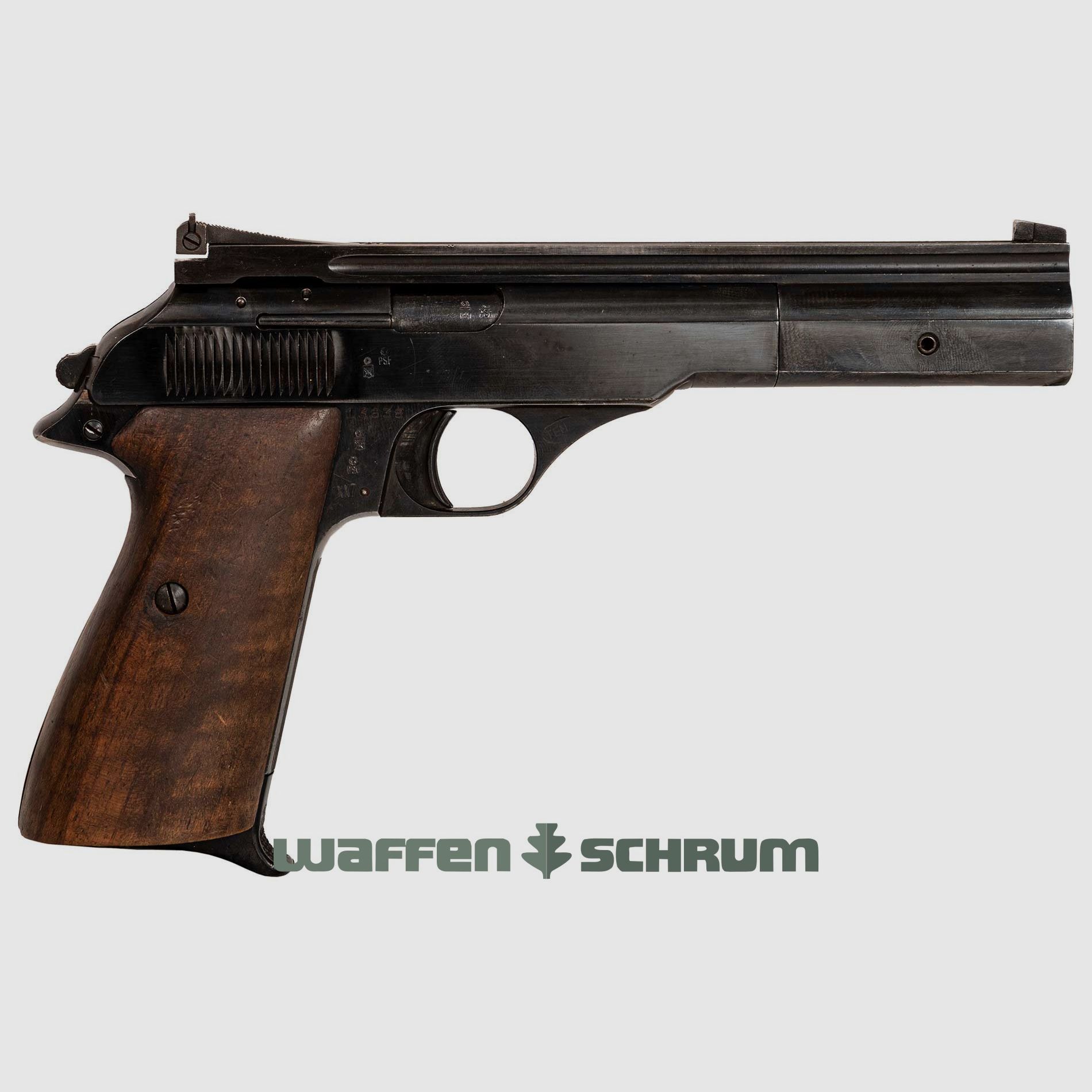 69 .22lr, 2nd magazine, micrometer sight, walnut grip, barrel length: 150 mm