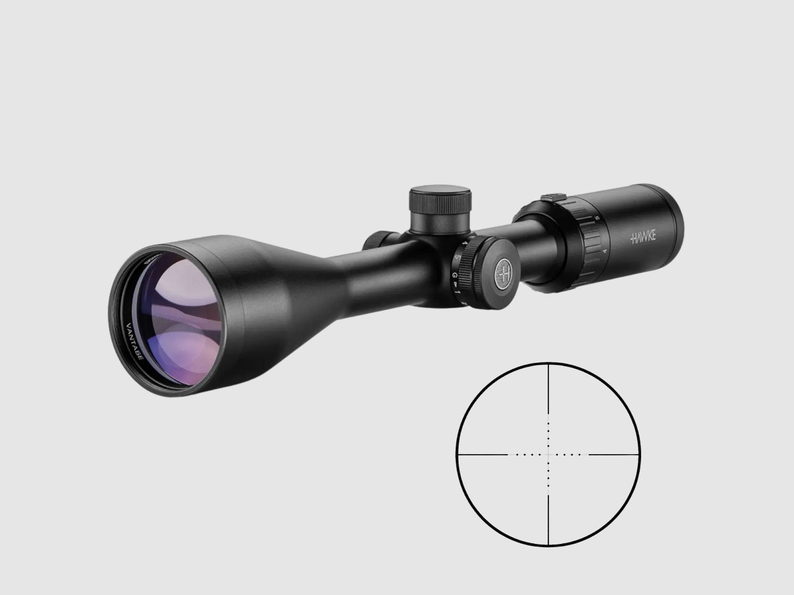 Hawke Vantage 3-9×50 geätztes MilDot Absehen 5 Helligkeitsstufen