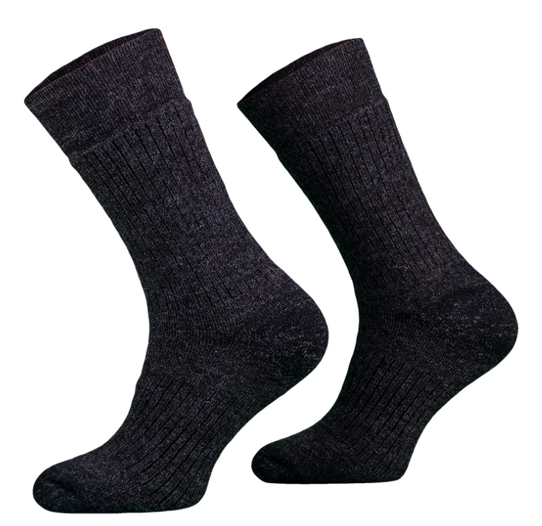Calcetines outdoor COMODO STAN/02 marrón oscuro lana merina, alpaca