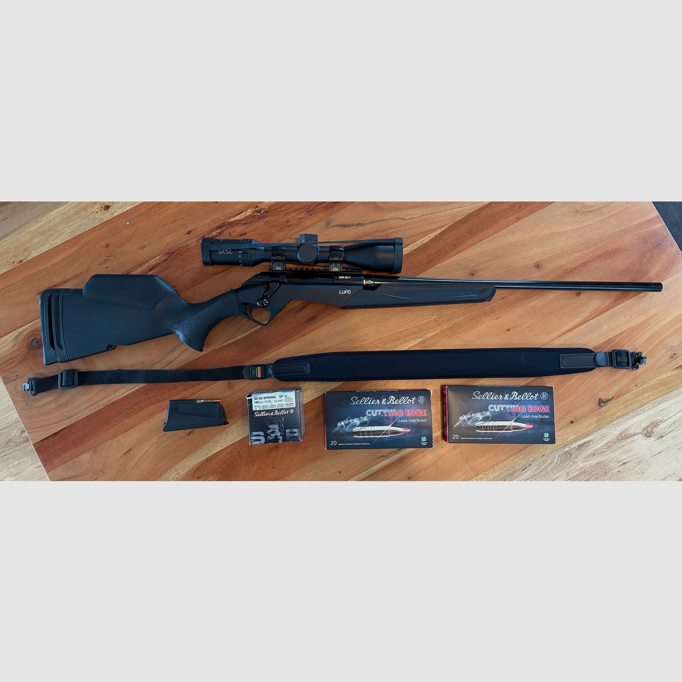 Benelli Lupo BE.ST. Schwarz, GPO Spectra 6x2-12x50i