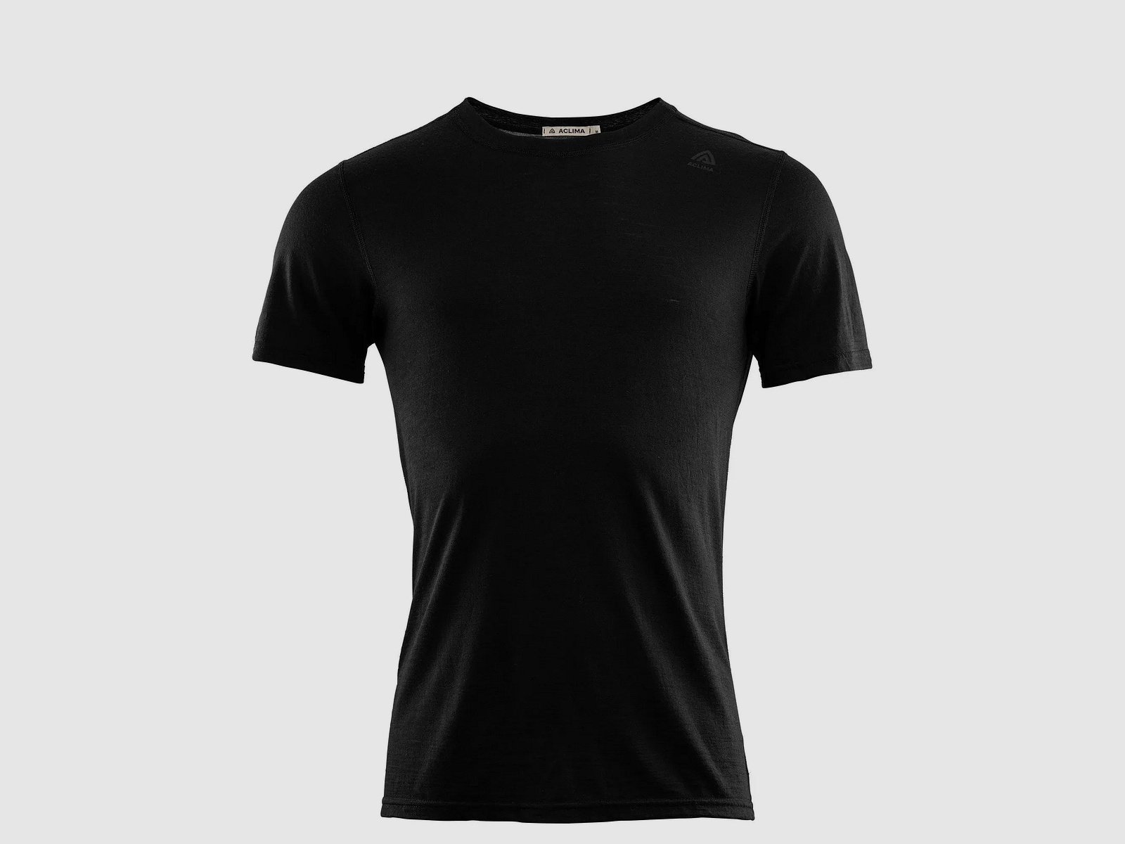 aclima Aclima T-Shirt LightWool Undershirt Tee jet black