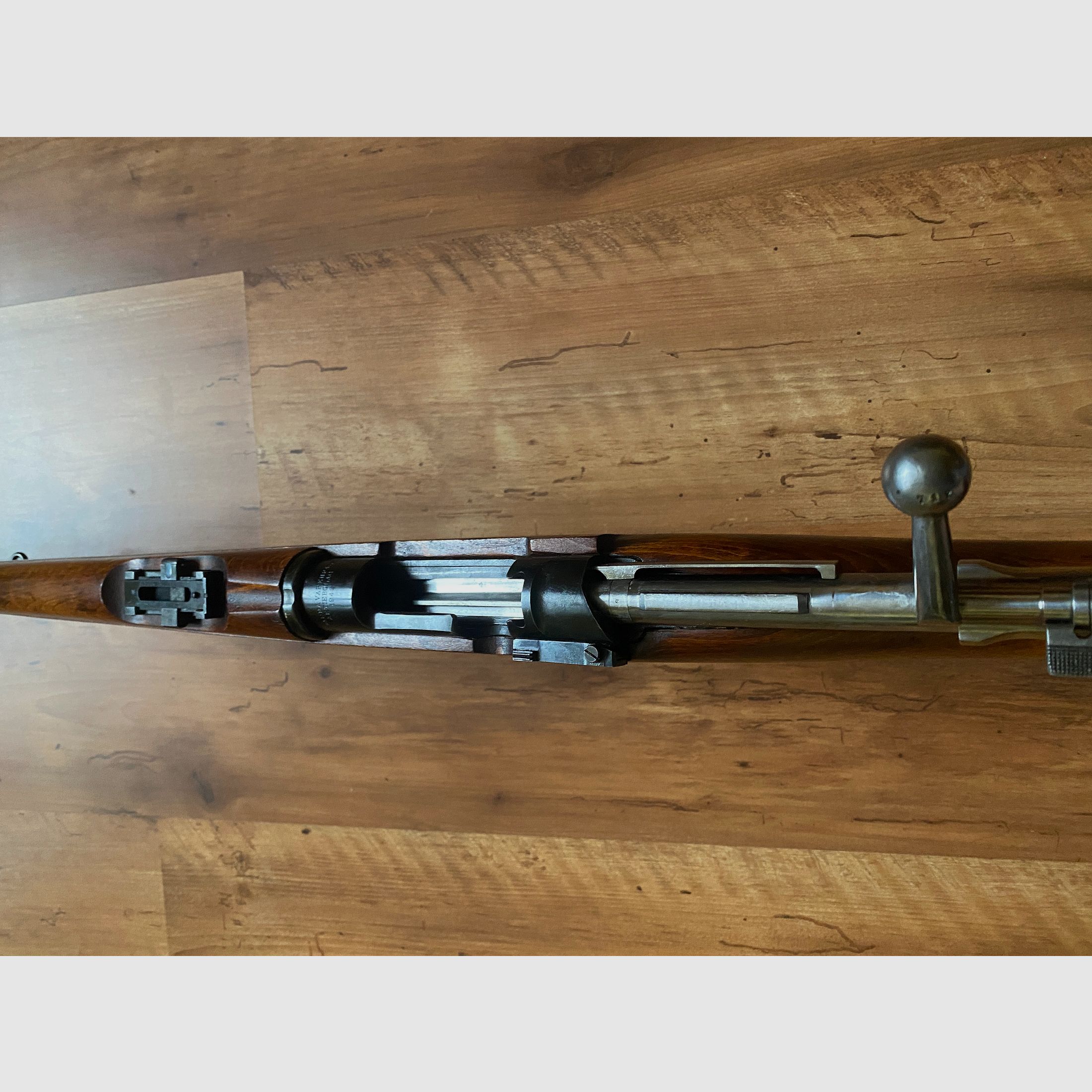 Oplossen van mijn verzameling: enkelvoudig geladen vuurwapen met getrokken loop Husquarna, Mod. 38 „Schwedenmauser“ Kal. 6,5x55 SE