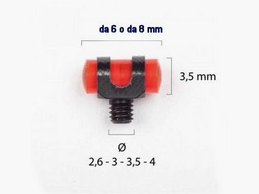 MIRINO AV Mirino In Plastica A Vite 3,5