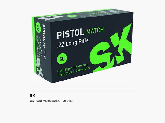 SK Pistol Match .22 l.r. – 50 Stk.