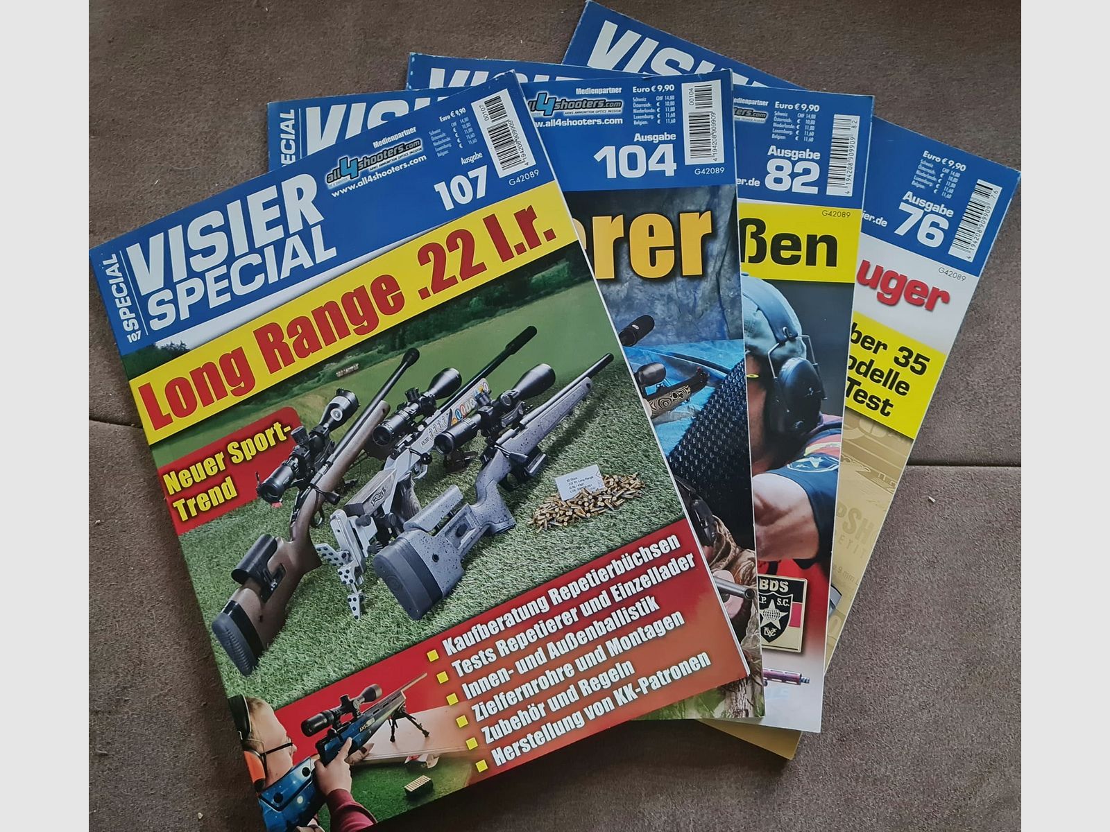 4 x Visier Special Ausgabe: 76 , 82,  104 und 107