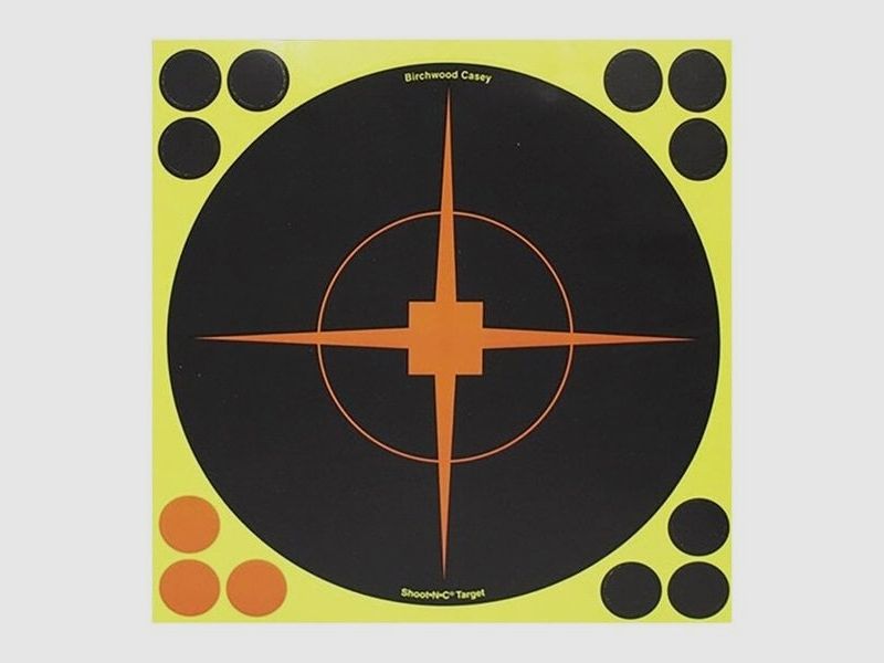BIRCHWOOD CASEY SHOOT-N-C® BIRCHWOOD CASEY SHOOT-N-C 12″ BULLSEYE TARGET CON CONFEZIONE RICHIUDIBILE 12PK