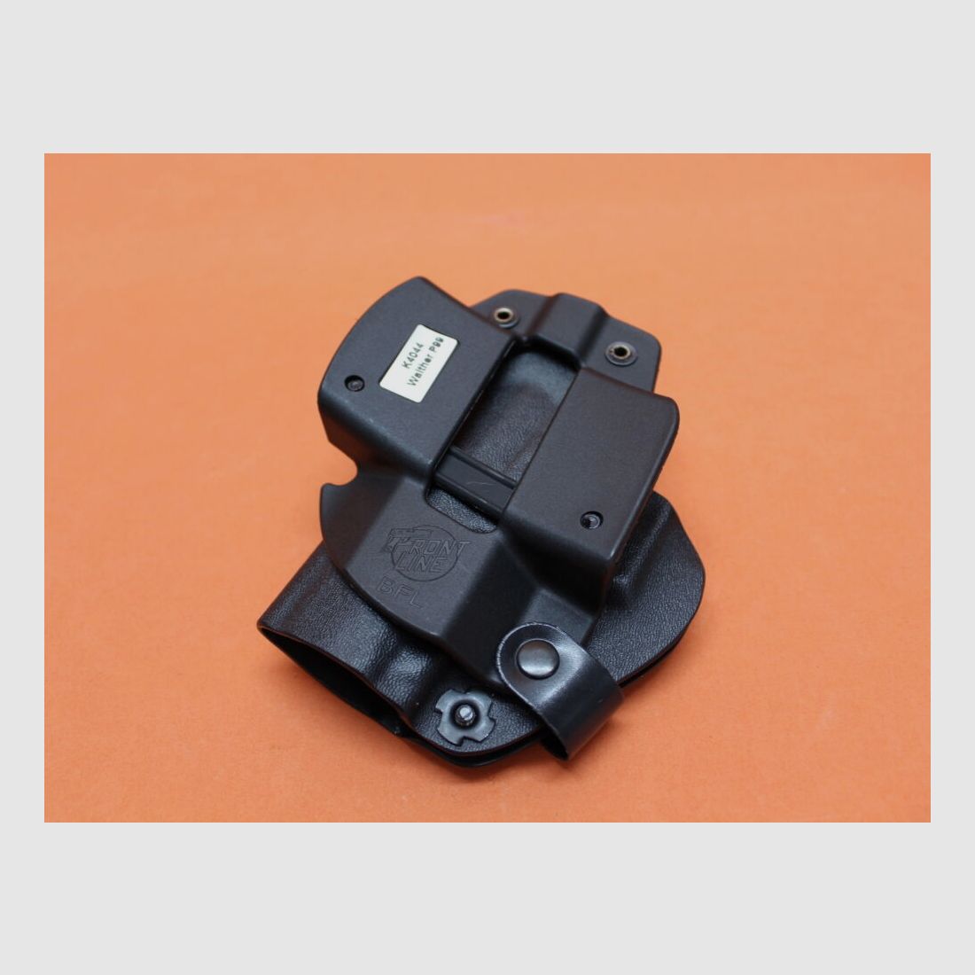 Front Line Walther P99/ PPQ: Front Line Holster Open Top Kydex black (adjustable) for belt up to 45mm