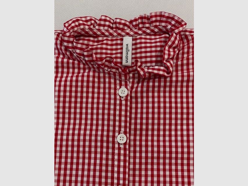 Wallmann meisjesblouse in rood, afbeelding 1 van 2