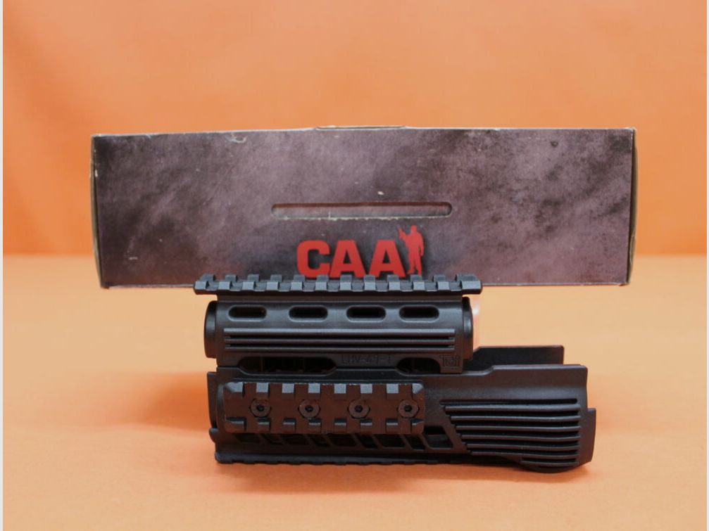 CAA Tactical Kalashnikov AKM: 4-Rail-System/-Handschutz CAA (RS47SET) Polymer schwarz. Geeignet für Systeme Typ Kalashnikov AKM/ AK47/ AK74