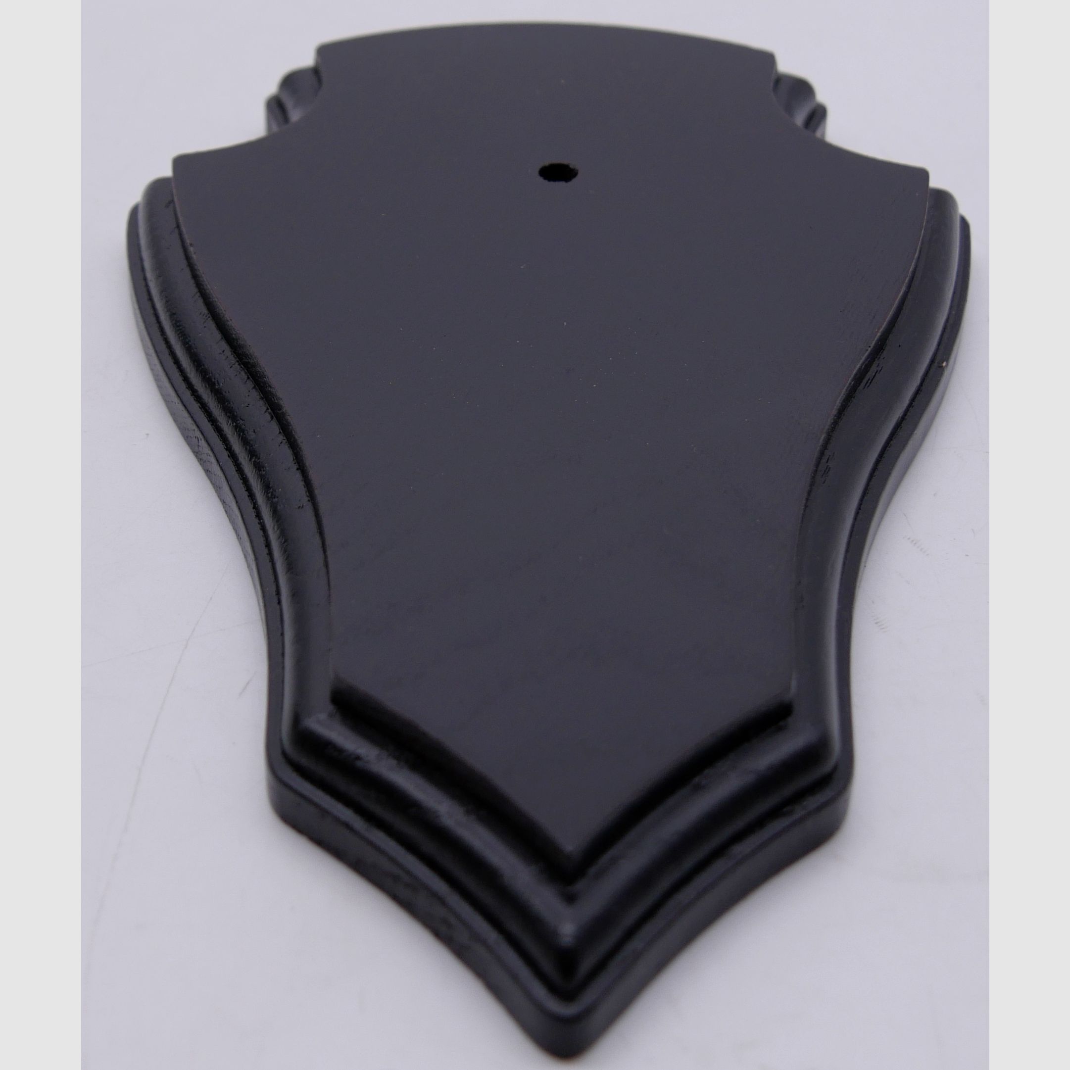 Wappenschilder für Rehtrophäen Doppelfräsung aus Eichenholz dunkel 18x11cm