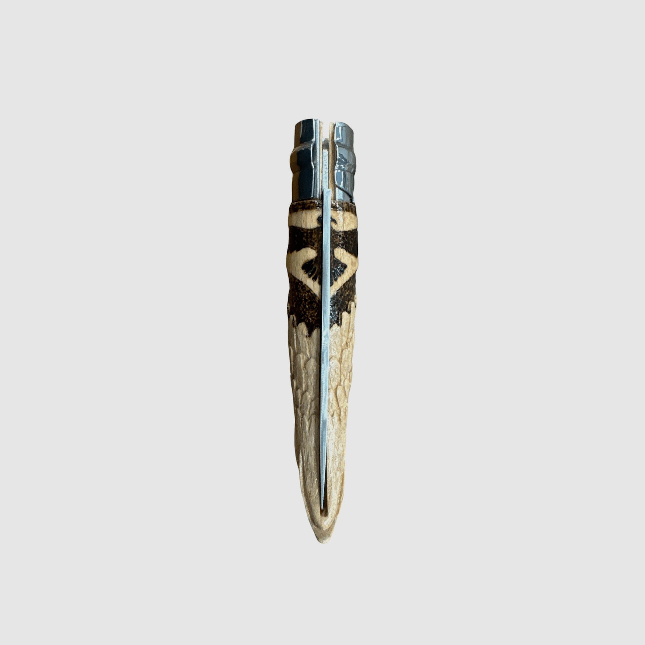 KNIFE – OPINEL – N.9 INOX HANDMADE (CARVED EAGLE), image 5 of 5