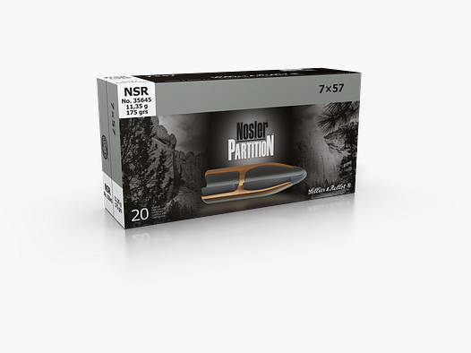 Sellier & Bellot Munición de rifle 7 x 57 11,35g Nosler Partition