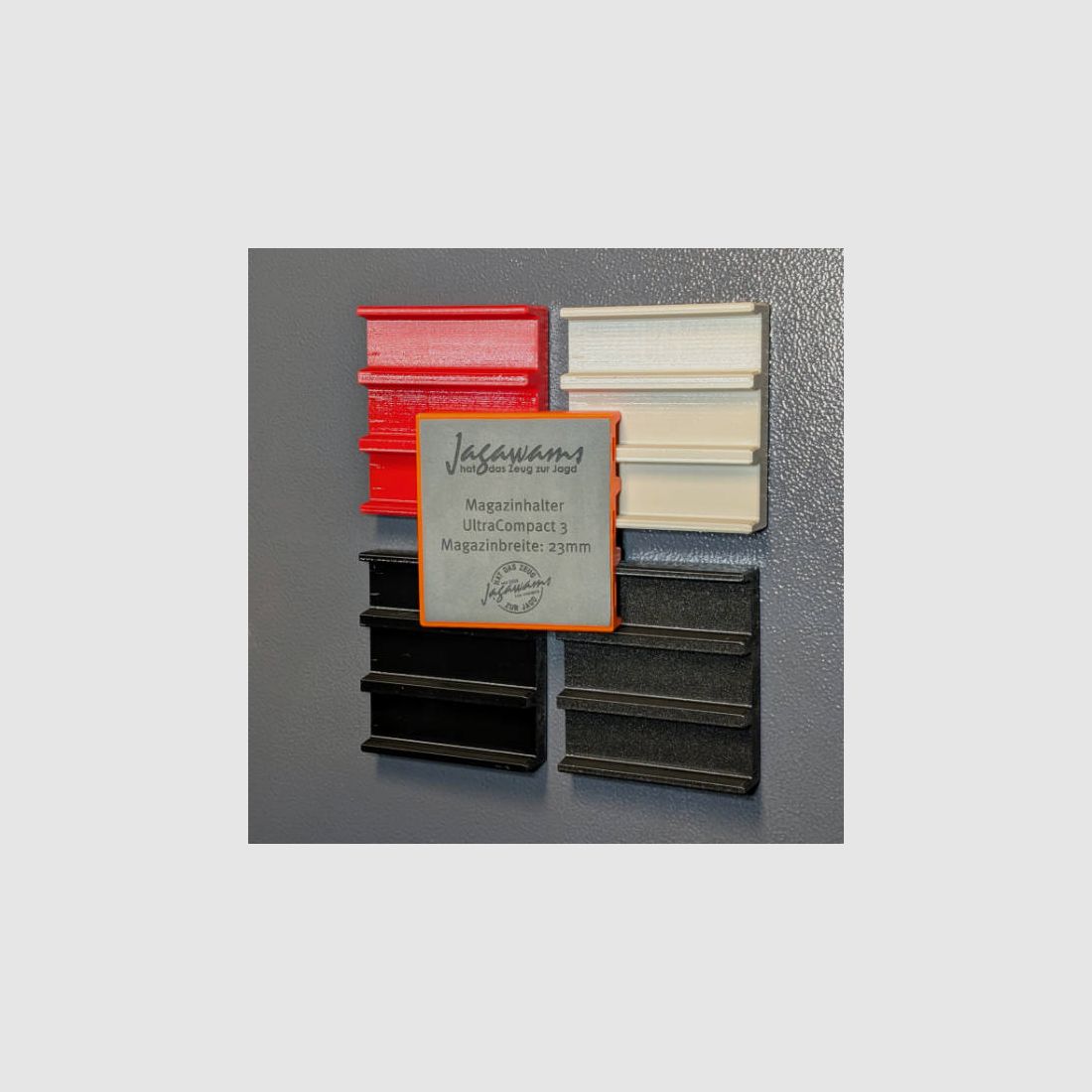 Magnetischer Magazinhalter für 23mm Breite Magazine für Waffenschrank - UltraCompact - Zubehör für den Waffenschrank