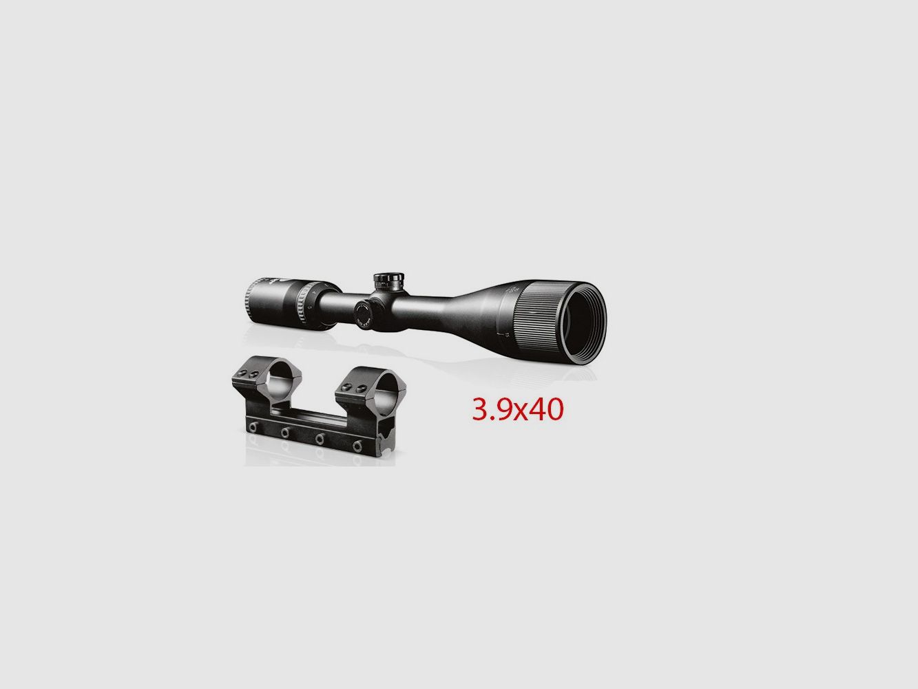 Stoeger Cannocchiale 3.9x40 per carabina Aria compressa completo di anelli, immagine 3 di 3