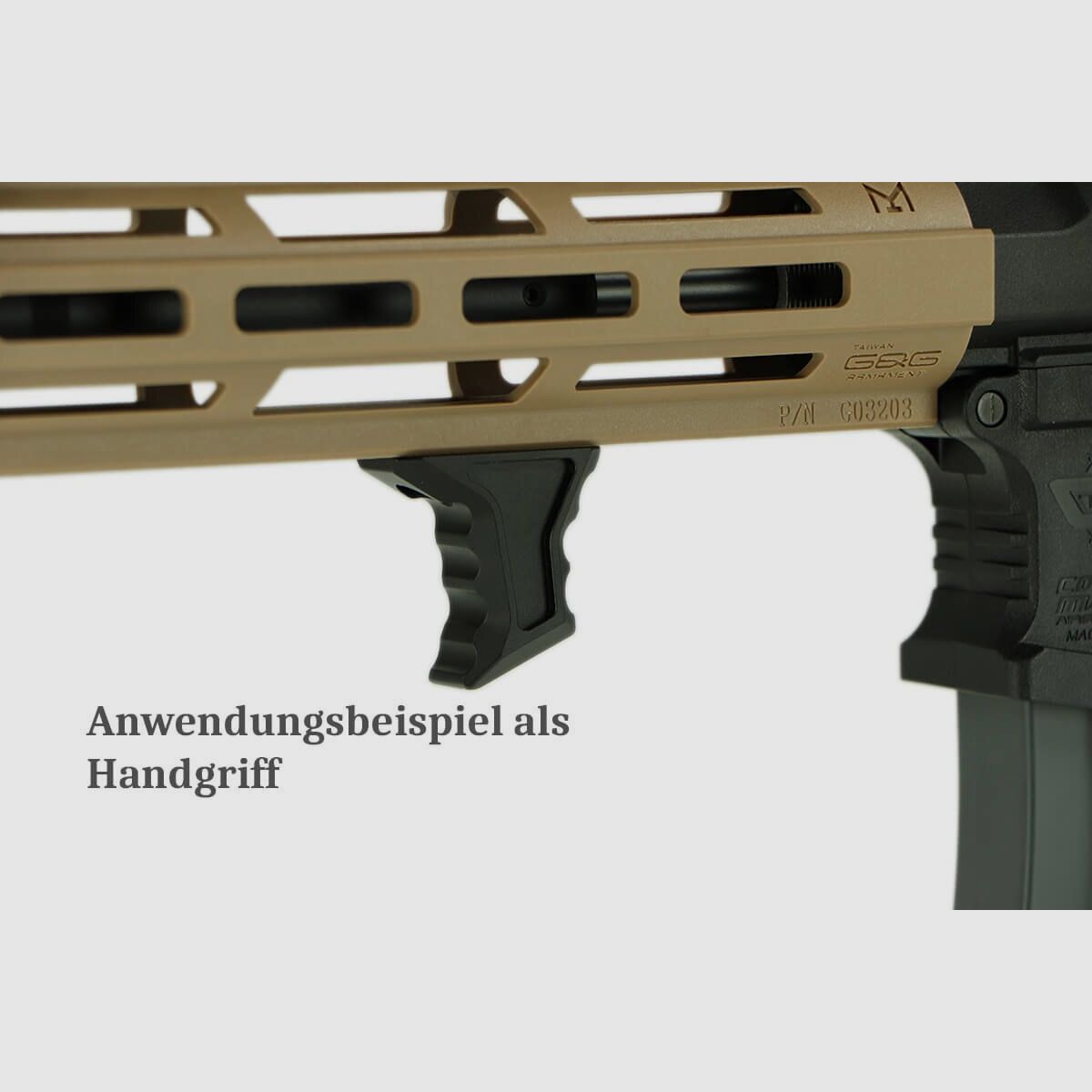Keymod Mini Handschutz Griff/Handstop, schwarz
