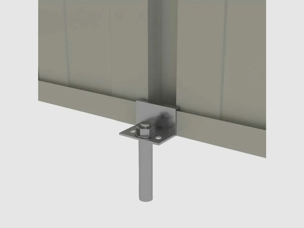Durance garden shed in steel - 2 double doors 4.45m², image 10 of 18