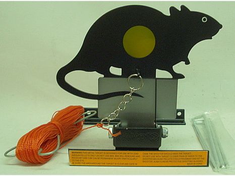 Flap silhouette rat target - with band