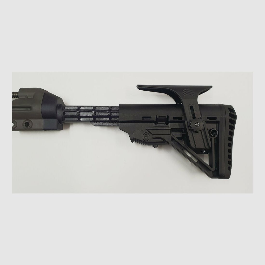 Schwaben Arms GmbH SAR M41 / HK41 / HK G3 crosse avec crosse télescopique GWMH SPC AR, complète avec pièce de base