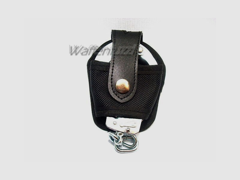 Handschellenetui aus Leder und Nylon