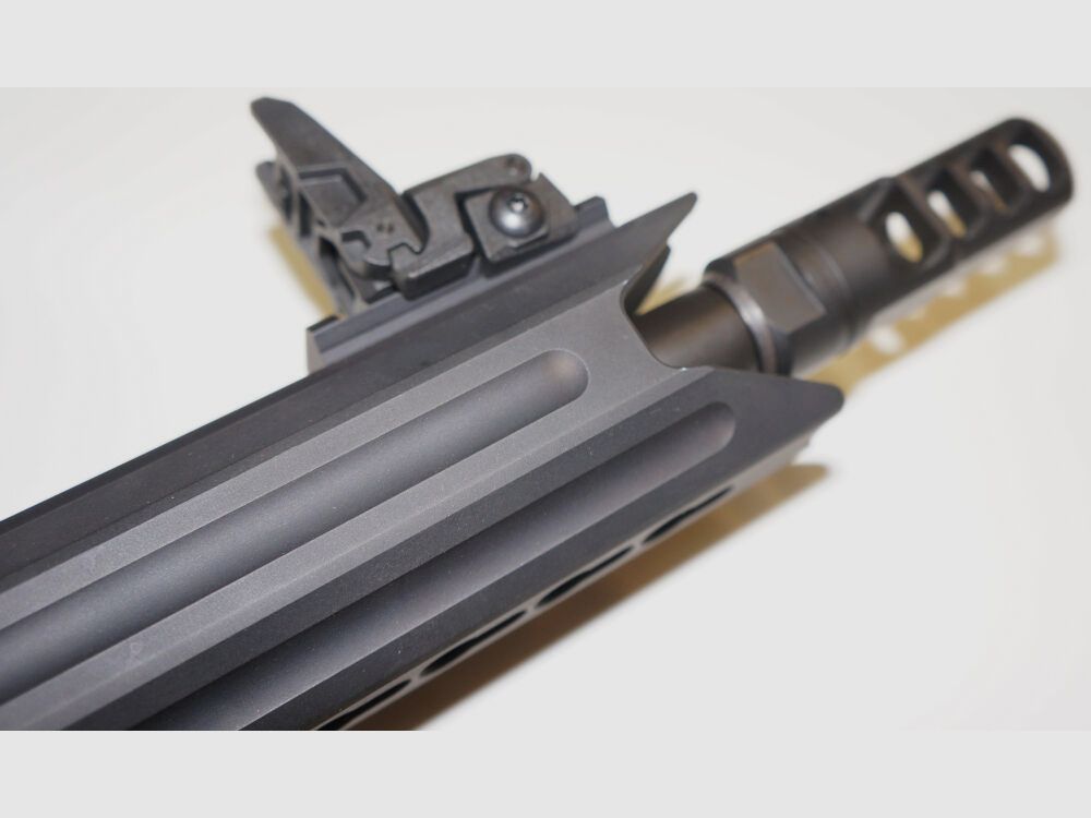 Schwaben Arms GmbH/GWMH Selbstladebüchse GWMH SPC-SPORTER A4 10" (SWISS PISTOL CARBINE) BLACK Kal.9x19 AR15 Glock Magazin