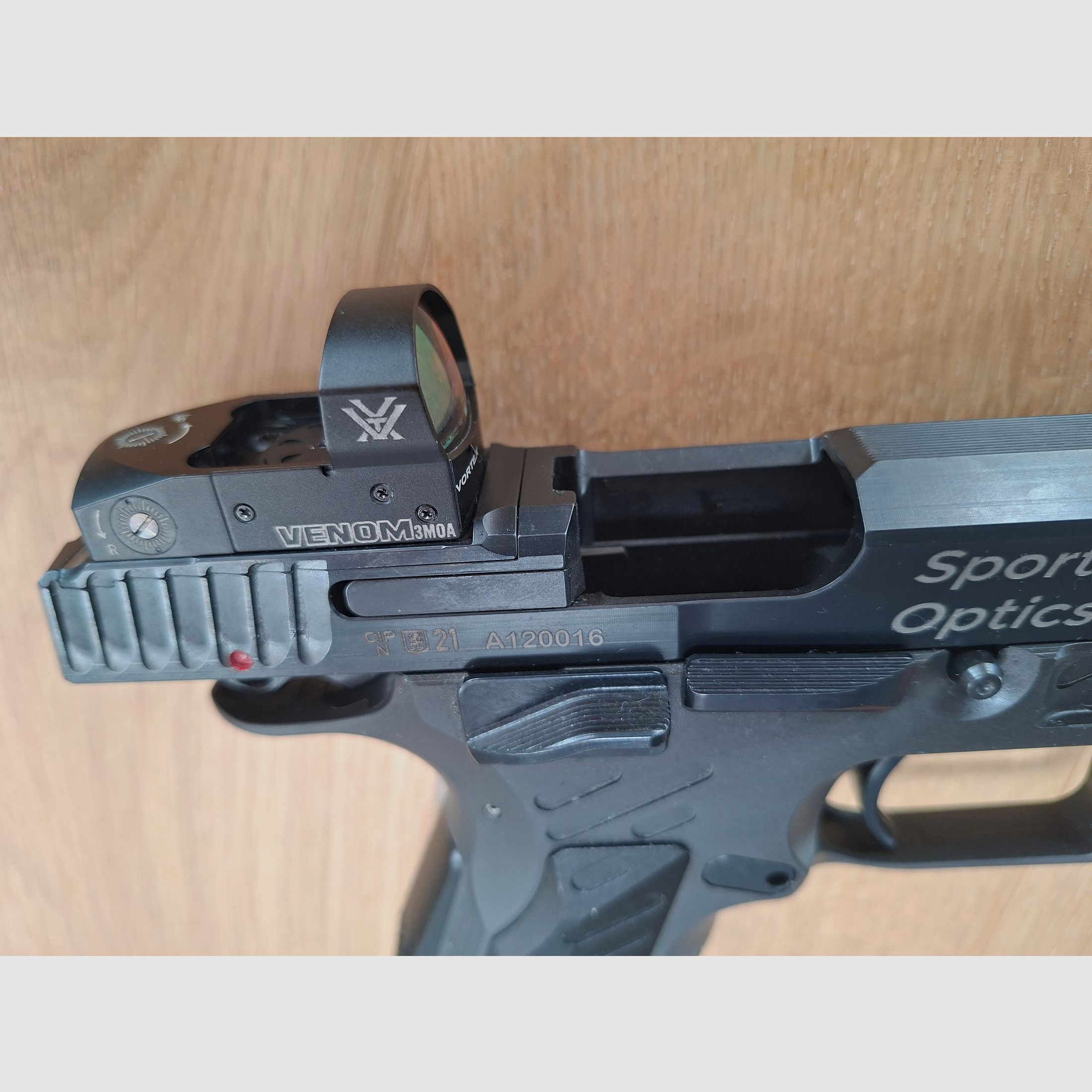 Arma Zeka Sport Optics P1 9mm with Vortex Venom red dot sight