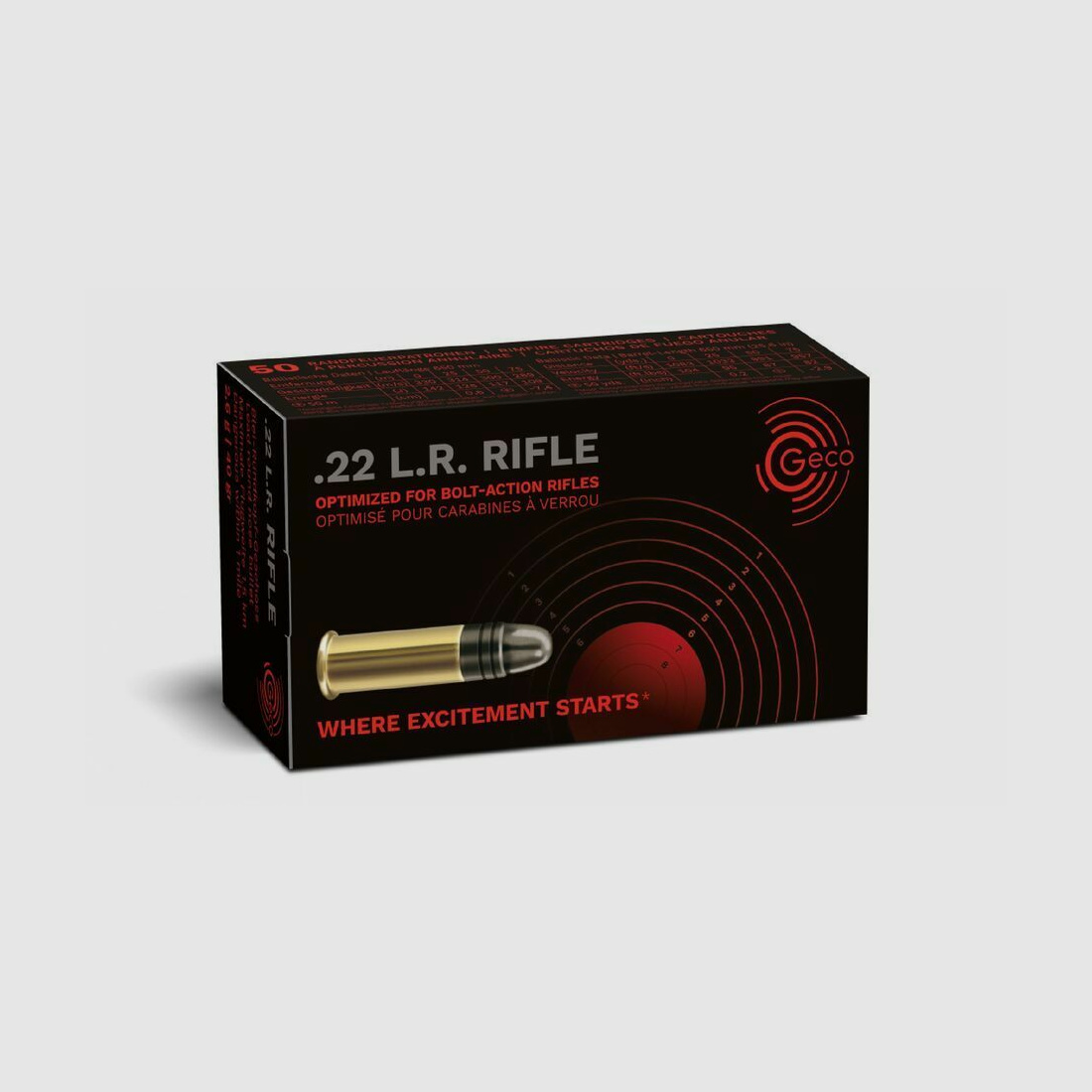 Geco Rifle KK 2,6g/40grs a 50 .22lr