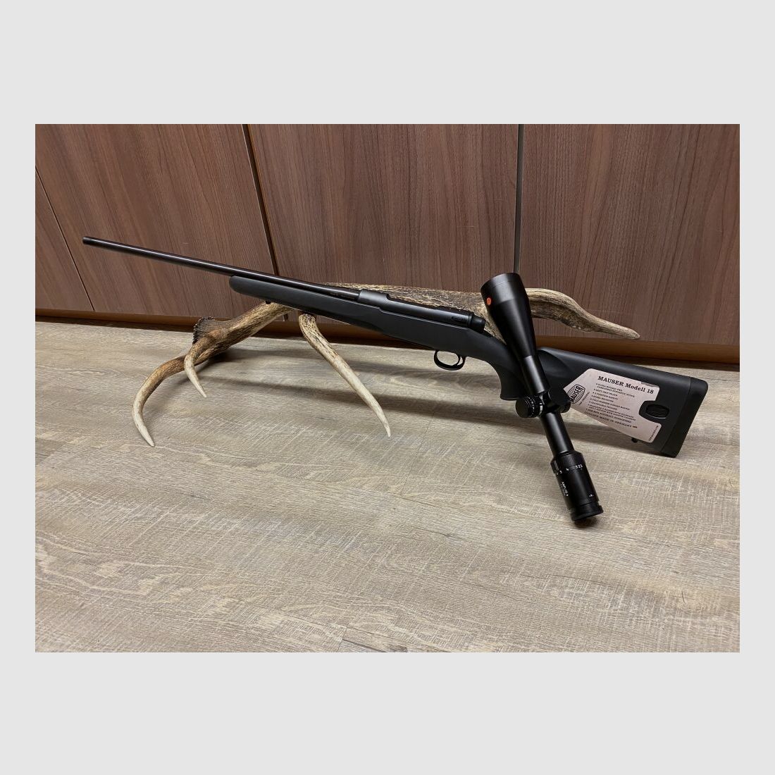 Mauser M18, con Leica Amplus 6 2,5-15x50 i